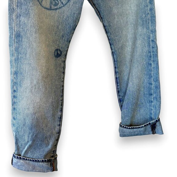 NWT! Levi’s 501 - 150th Anniversary Peace Sign Baggy Loose Jeans - Picture 4 of 7